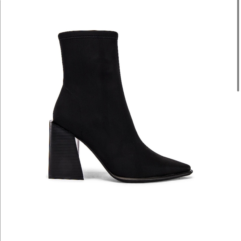 Jeffrey Campbell LA Siren Bootie in Black Neoprene